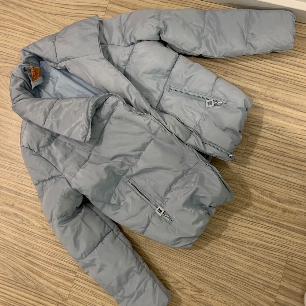 Blue bubble coat